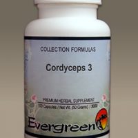 C3086 Evergreen Herbs Cordyceps 3 - Capsules 100 count Homeopathy Holistic Healthcare Natural Medicine Center Lakeland Central Florida