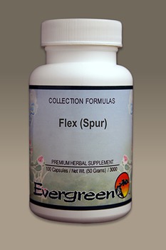 C3204 Evergreen Herbs Flex (Spur) Capsules 100 count Homeopathy Holistic Healthcare Natural Medicine Center Lakeland Central Florida