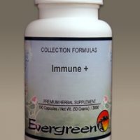 C3320 Evergreen Herbs Immune + Plus Capsules 100 count Homeopathy Holistic Healthcare Natural Medicine Center Lakeland Central Florida